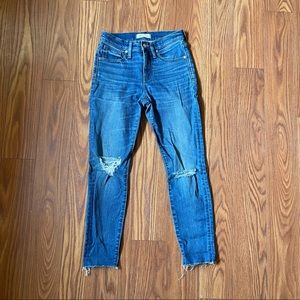 Madewell high rise skinny crop jeans